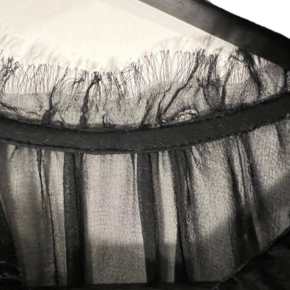 Women’s Naven Silk Sheer Black Top - Picture 9 of 9